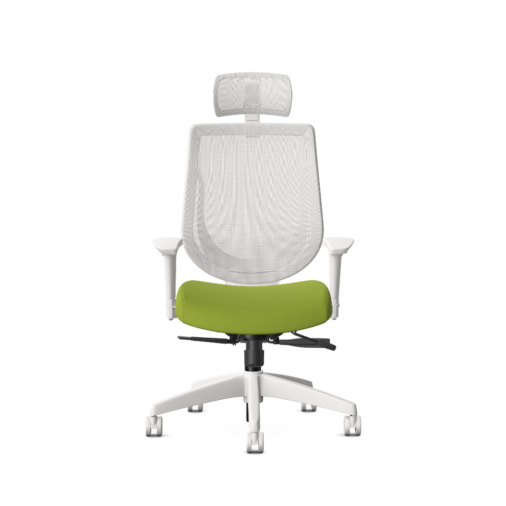 85040-T2-BRN-2ZC-BC-SS-HR-KD-AS-F-OFERN Allseating you too task chair with headrest birch frame and oasis fern fabric
