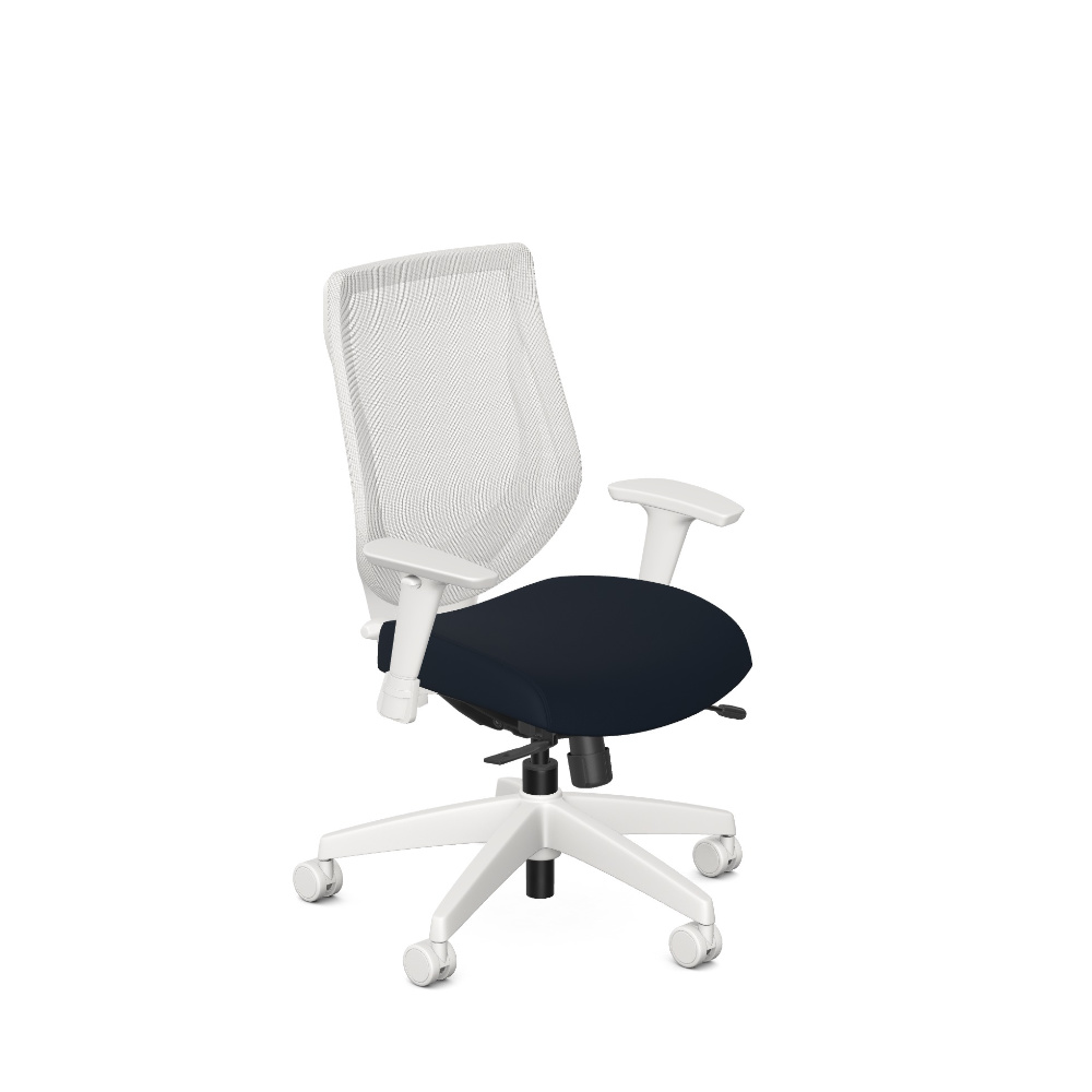 Allseating You Too task chair birch frame oasis bay fabric 85040-T2-BRN-2ZC-BC-SS-KD-AS-F-OBAY