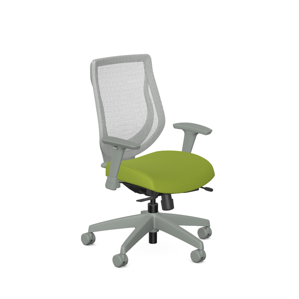 Allseating you too task chair smoke frame oasis fern fabric