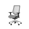 allseating you chair profile view in polished aluminum frame